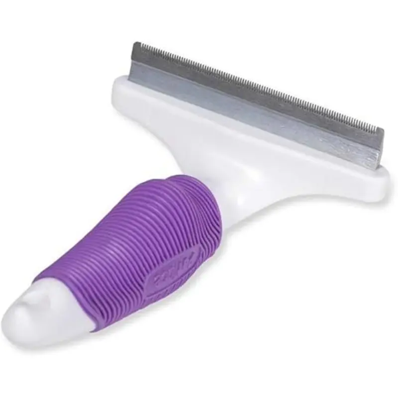 Petface Moult Control Groomer for Dogs/Cats, Large, White