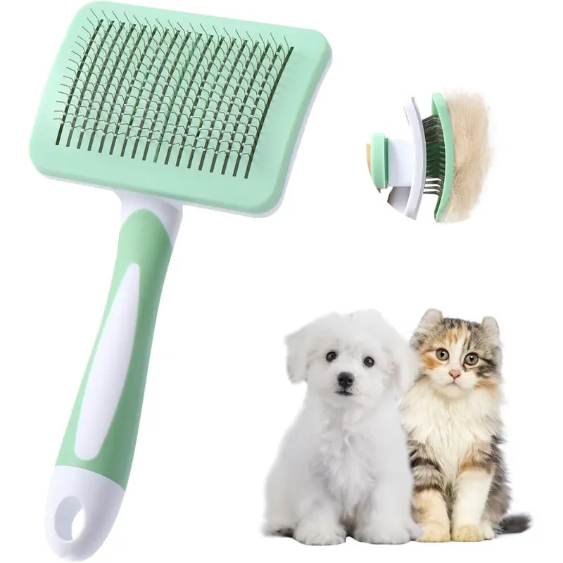 Zeuxo Green Pet Bath Massage Brush 1Pc Size 1