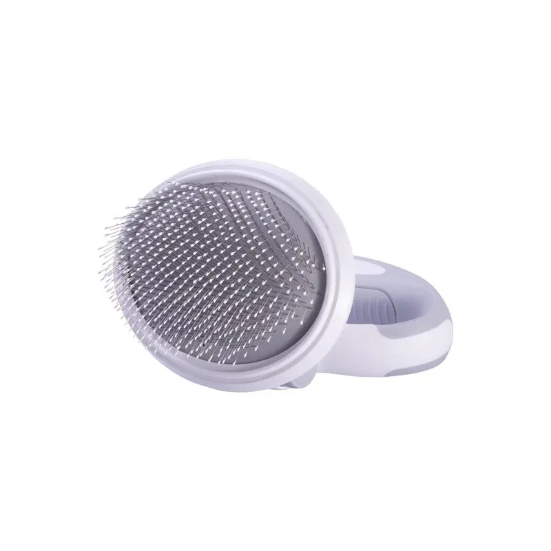 Petpurifiers White Gyrater Travel Swivel Pet Grooming Slicker Brush, - One Size