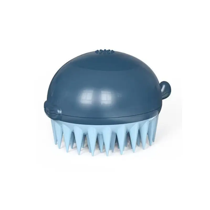 Dsport Blue Dog Bath Brush Refillable Body Gel Bath Press Friction Cleaning Products