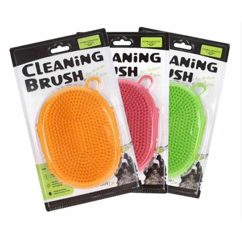 Dsport P283 3X Dog Cat Cleaning Brush Bath Massage Brush Pet Cleaning Supplies