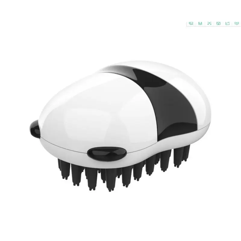 Dsport P284 Pet Bath Brush Panda Type Wet And Dry Dog And Cat Massage Bath Brush