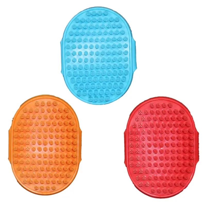 Pet Touch Pet Dog Hair Remover De-Shedding Massage Grooming Mitt Random Colour