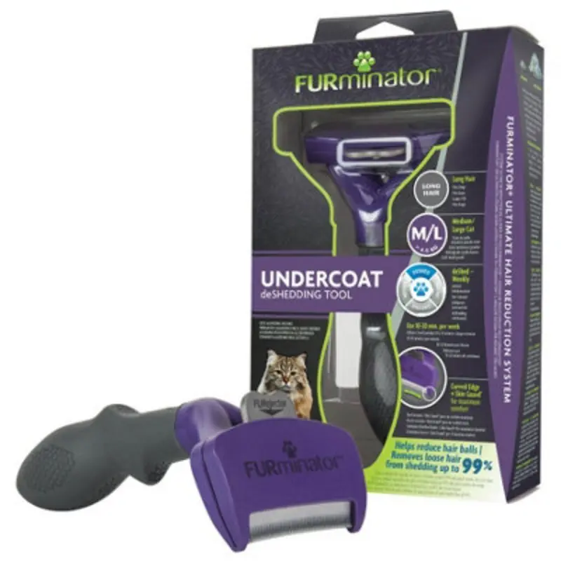 Furminator Deshedding Tool For Med/Lge Long Hair Cat
