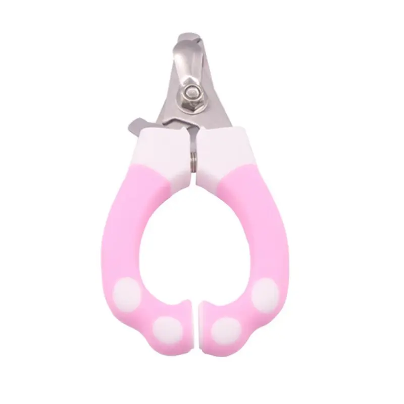 Pink 3Set New Pet Bent Handle Nail Clipper With File Size 3