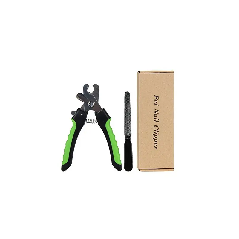 Payxuan Green Dog Nail Clipper Trimmer Guard Nail File Dogs, Medium
