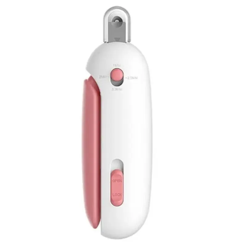 Pink Pet Nail Clippers With Adjustable Hole Cat Nail Clipper Cutter