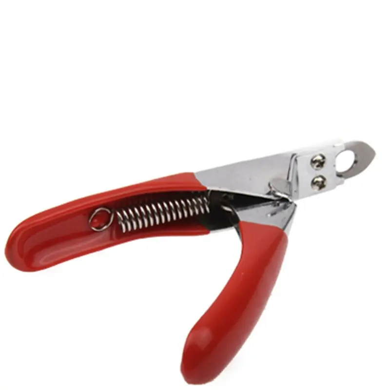 Dsport Red Pet Cleaning Supplies Nail Trimmer Scissors Cat Dog Nail Clippers(Red)