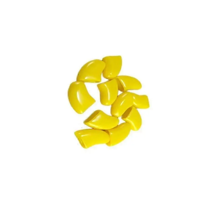 Yellow (-Xs) 20Pcs Colorful Non-Toxic Soft Nail Caps For Pet Cat Paws Protective