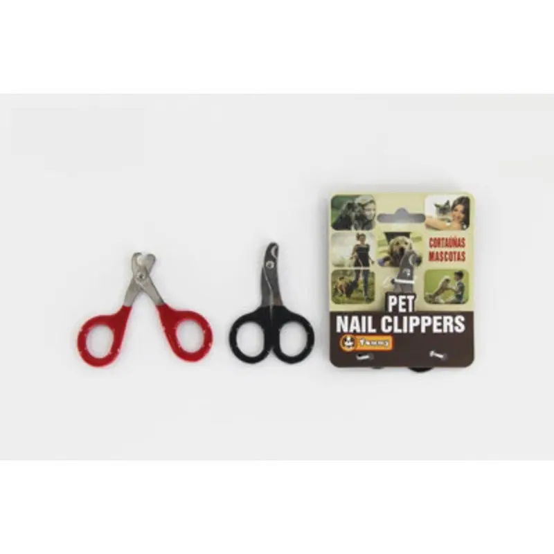 Extrastar Black/Red Pet Nail Clippers For Cats And Dogs, Random Colour Small
