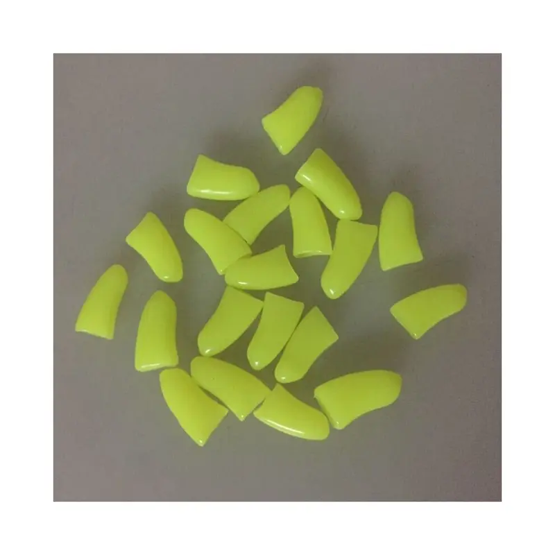 (Lemonyellow, S) 20Pcs Pet Dog Cat Nail Caps Claw Paws Protect Size 20