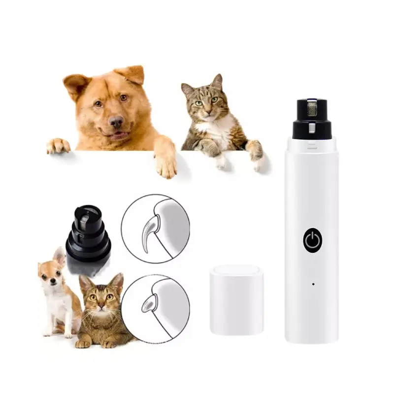 New Electric Cat Dog Nail Grooming Grinder Trimmer Clipper Pet File Claw Care Tool