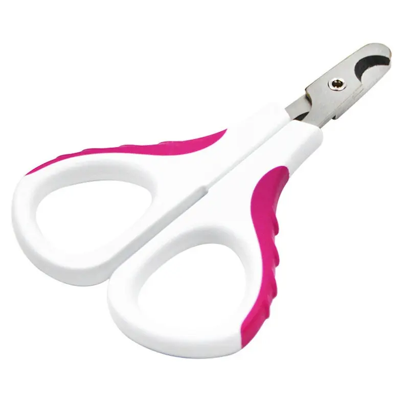 Red Stainless Steel Pet Nail Clippers Straight Elbow Clippers Size 6.5