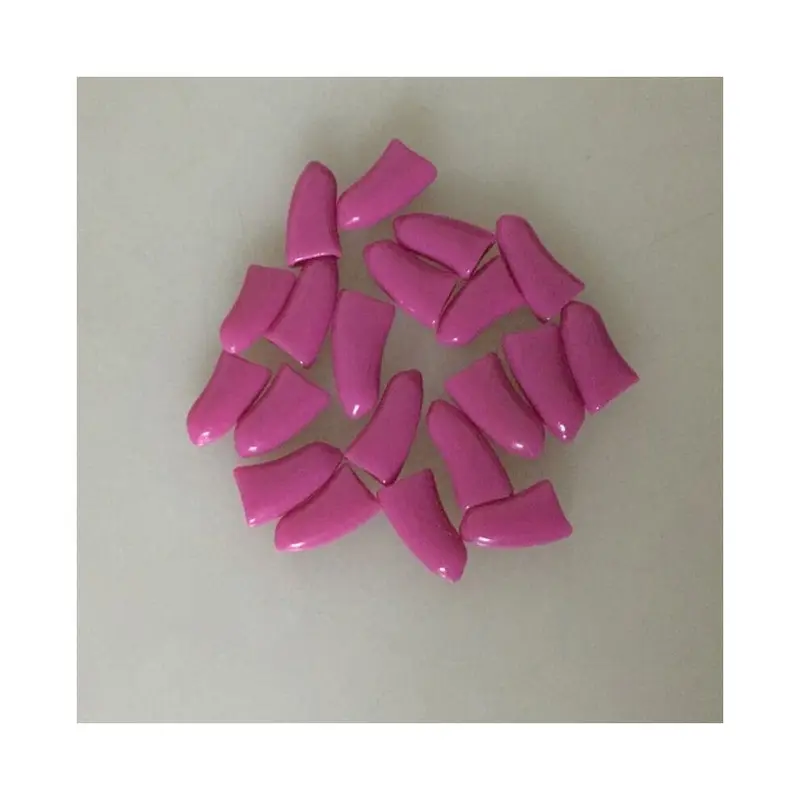 Purple (, 20Pcs Pet Dog Cat Nail Caps Claw Paws Protect Size 20