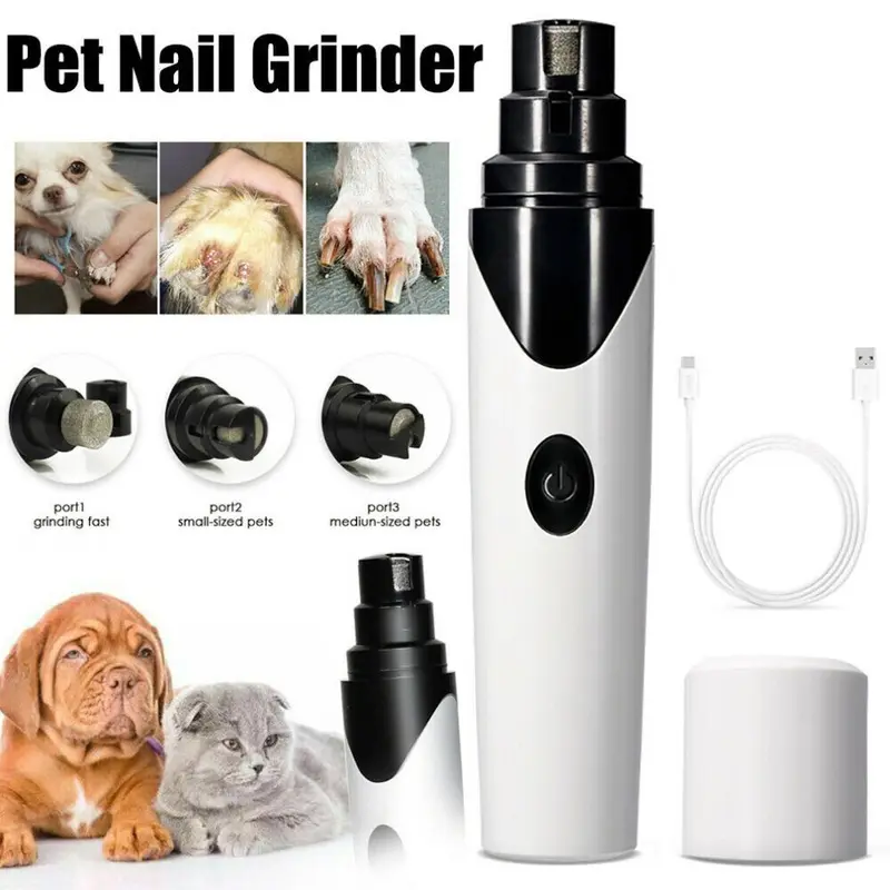 New Pet Dog Cat Nail Claw Grooming Grinder Trimmer Clipper Electric Nail File Tool