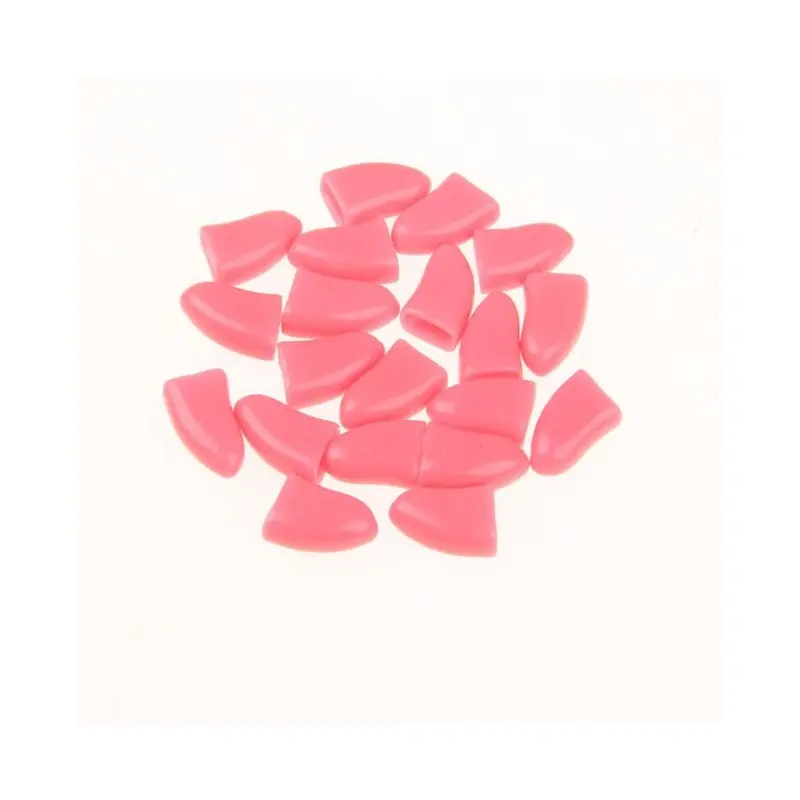 Pink (, S) 20Pcs Pet Dog Cat Nail Caps Claw Paws Protect Size 20