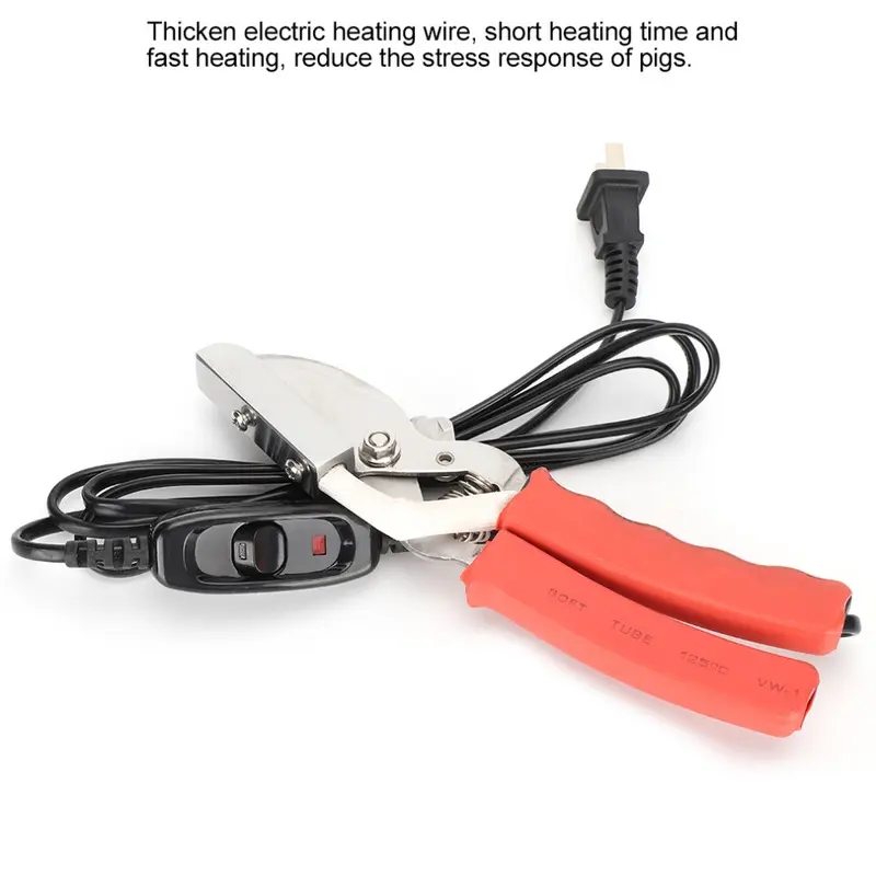 Electro Heating Tail Clamp Cutter for Piglets Sheep Tail Cutting Plier