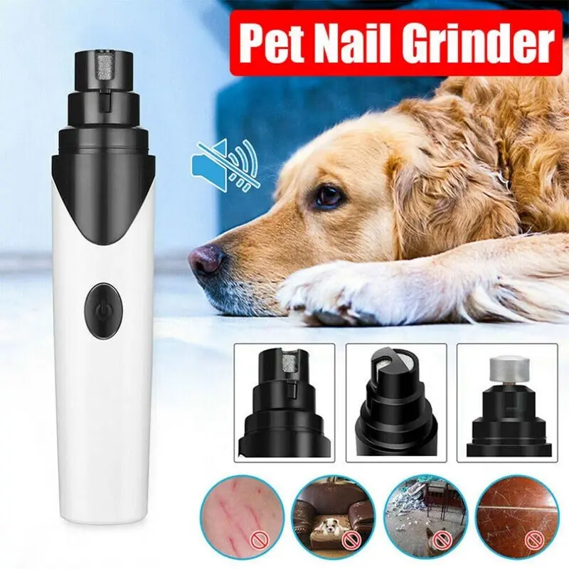 Pet Dog Cat Electric Nail Claw Grinder Trimmer File by Dog Chews Store