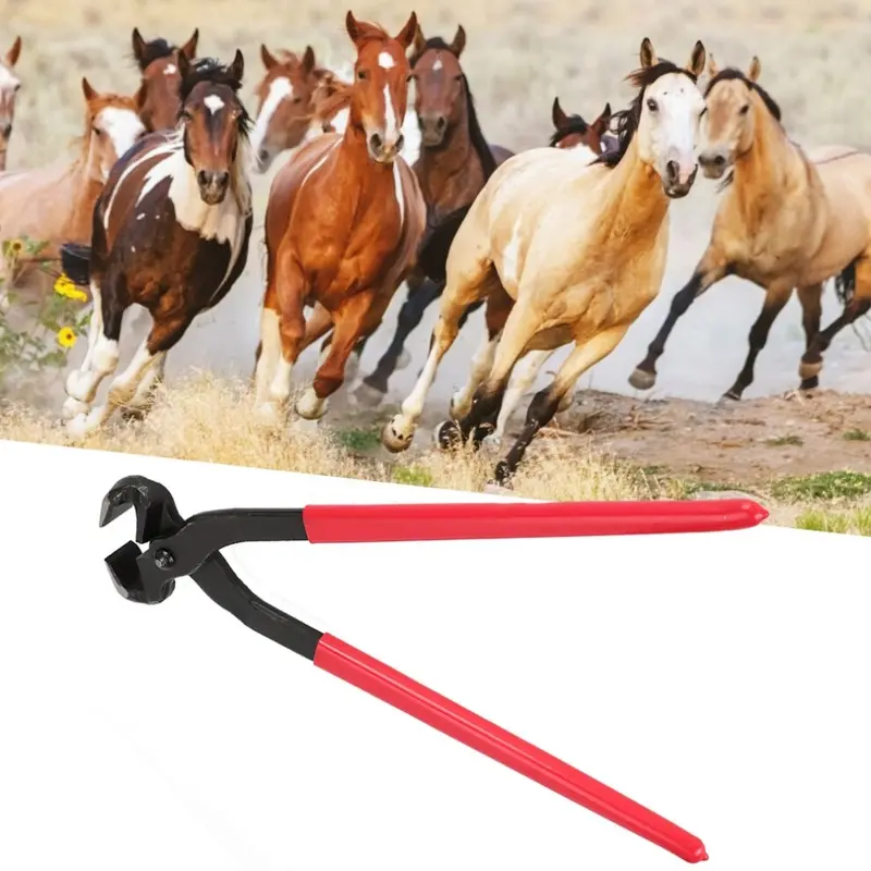 16In Steel Hoof Nipper Trimmer Cutter Horse Shoeing Nail Cleaning Tool 16In