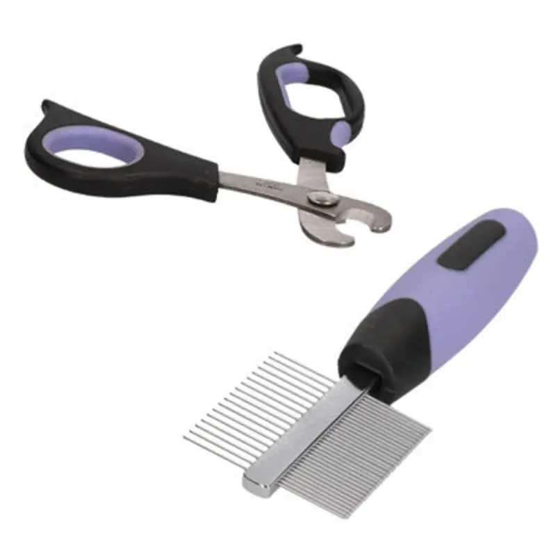 Ab Tools Animal Deluxe Claw Trimmer Nail Cutter & Double Sided Comb Grooming Kit Small