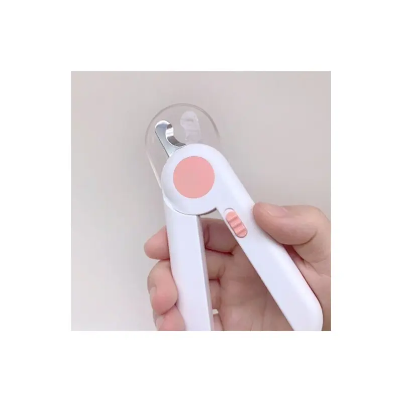 Greenzech Pink/Light () Dog Painless Nail Clippers With Led Anti-Spatter Grooming