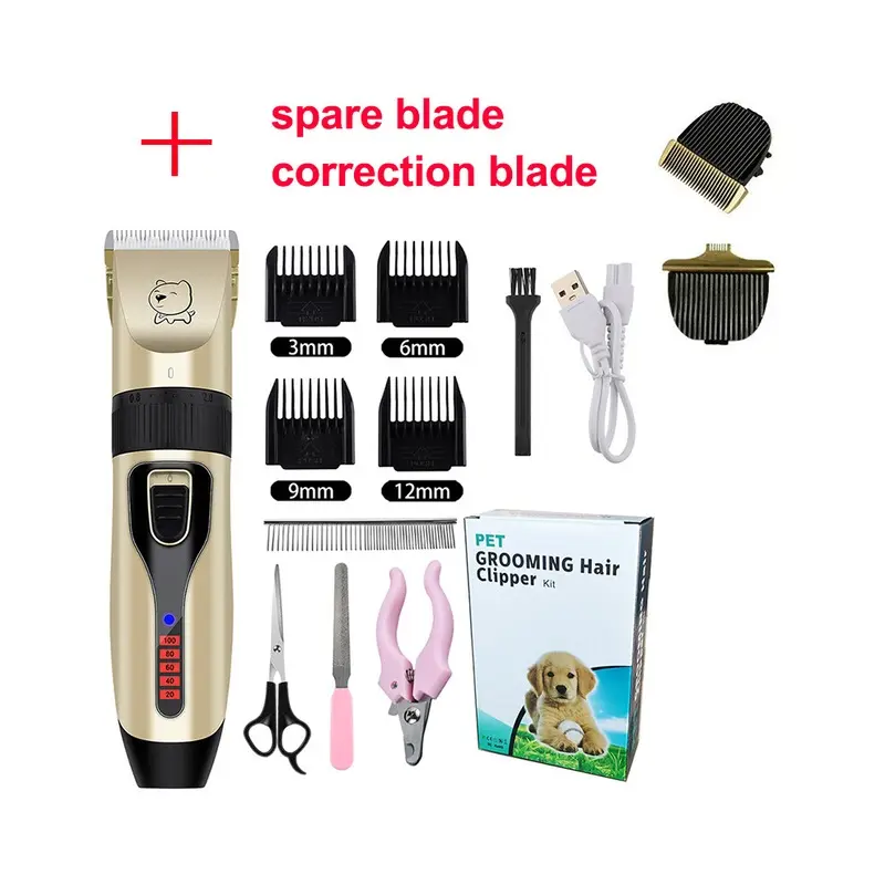 (Digital Suit C)Electric Dog Clippers Professional pet hair clipper
