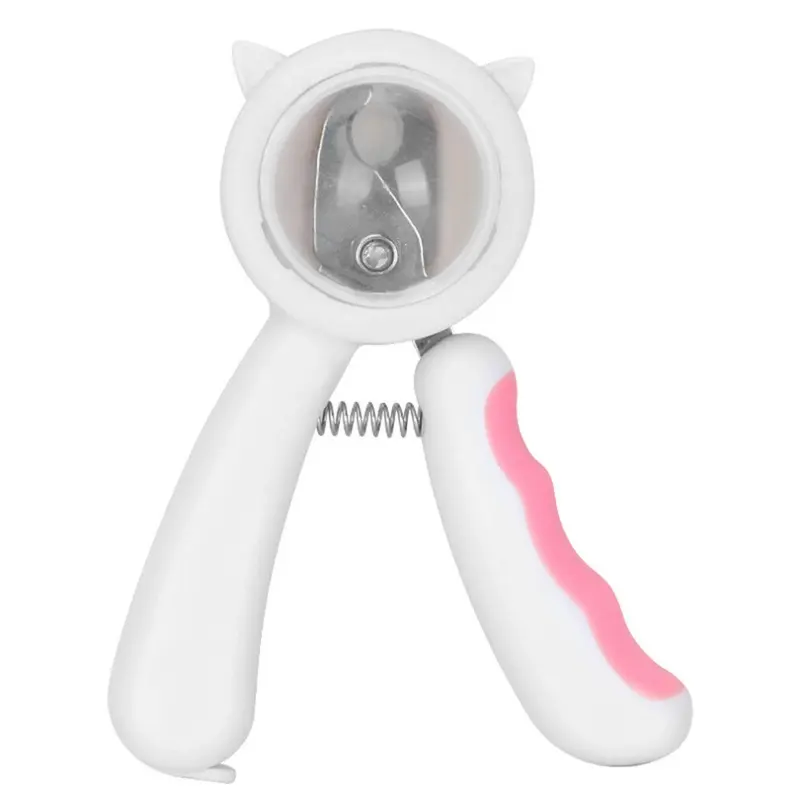 Pink 2Pcs Pet Nail Clippers With Splash Proof Nail Clippers Size 2