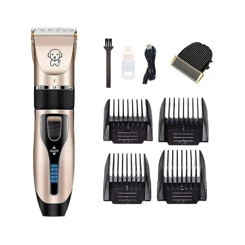 (C) Electrical Pet Hair Trimmer Cutting Kit Grooming Clippers Set