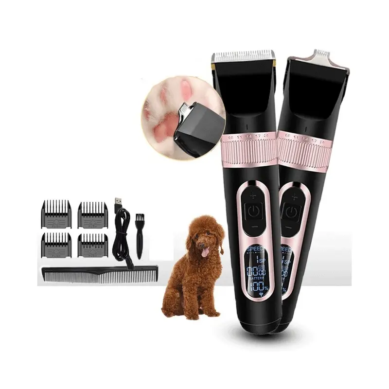 Professional Pet Cat Dog Grooming Thick Hair Clippers Trimmer Shaver Cordless Size 1