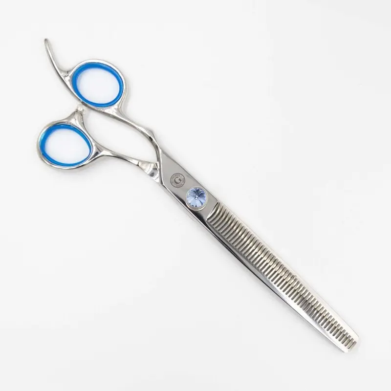 Groomers Topaz 7" Left-Handed 50T Double Sided Thinning Scissors