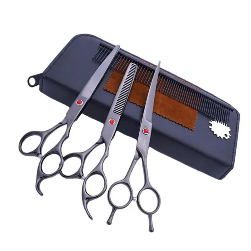 Sin Marca Gray Pet Scissors Stainless Steel Dog Sheep Clipper Pack Pet Grooming