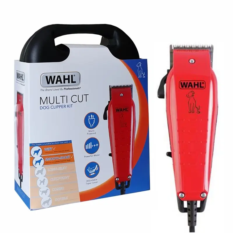 New Wahl Multi Cut Dog Clipper Powerful Corded Grooming Kit Low Noise Pet Clipper