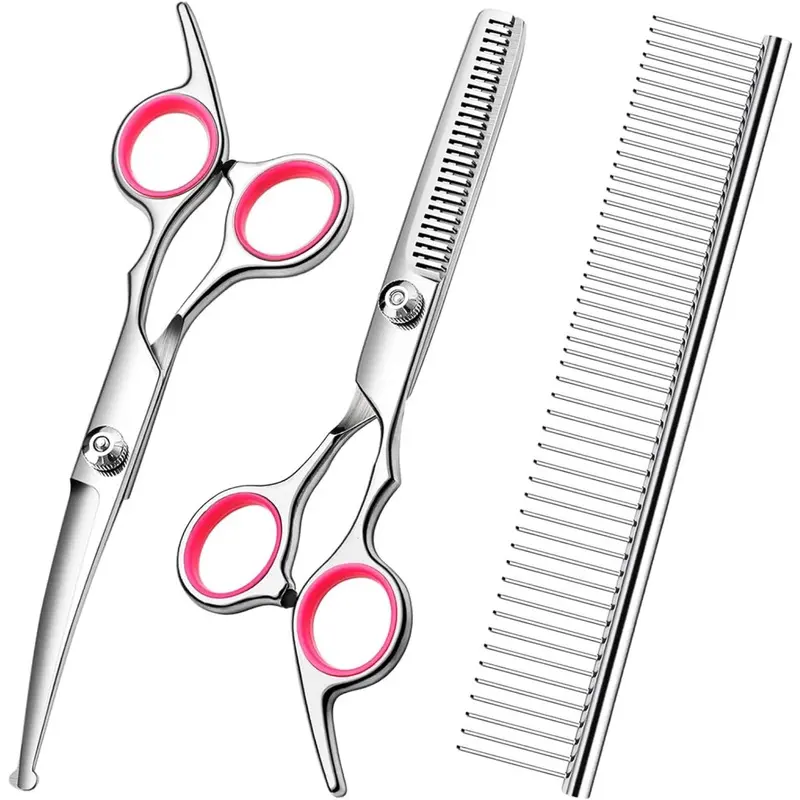 Limbo Dog Grooming Scissors Kit With Safety Round Tip Grooming Scissors Set