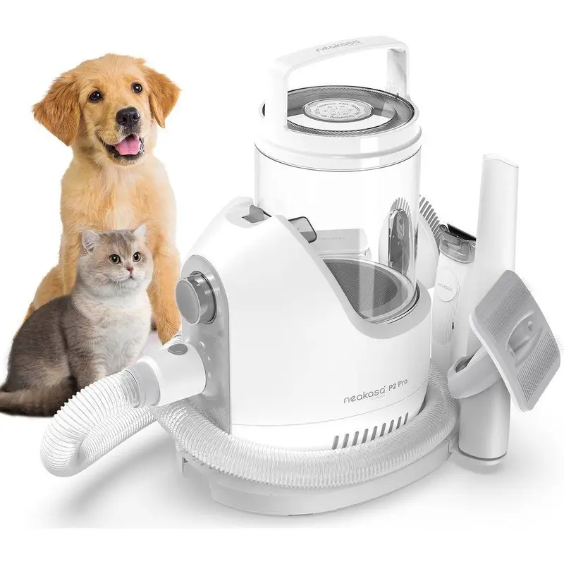 Neakasa P2 Pro Dog & Cat Grooming Kit With Vacuum - White, White