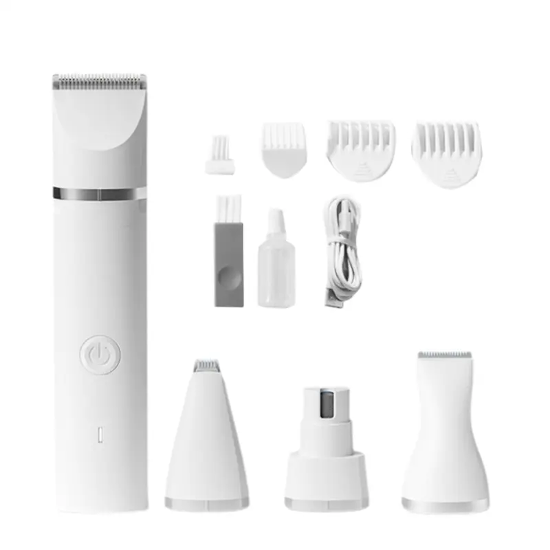 Senza Marchio Pet Hair Trimmer Grooming Set, Low Noise Claw Trimmer, Rechargeable