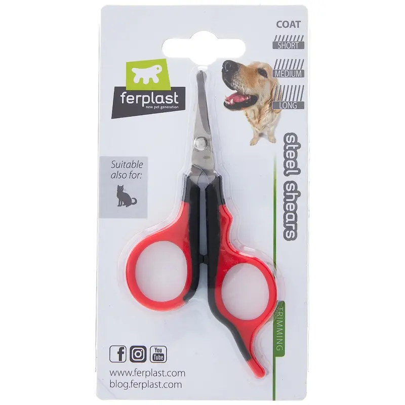 Ferplast Gro 5997 Dog Scissors, 12.4 x 6.9 x 8 cm