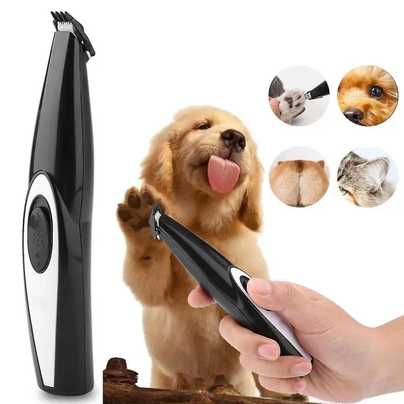 Black (Black) Electric Pet Foot Hair Trimmer Dog Grooming Pedicure Clipper Size 1