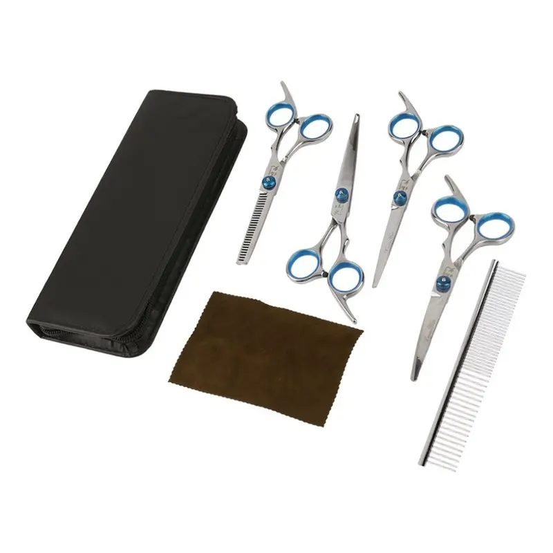 Wejoy Professional Pet Grooming Scissors Set Shears Hairdressing Haircut Tools Kit
