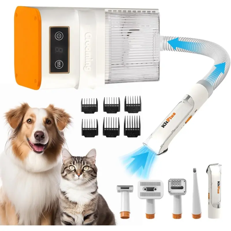 Kitplus Dog Grooming Vacuum Kit With Led Display Large