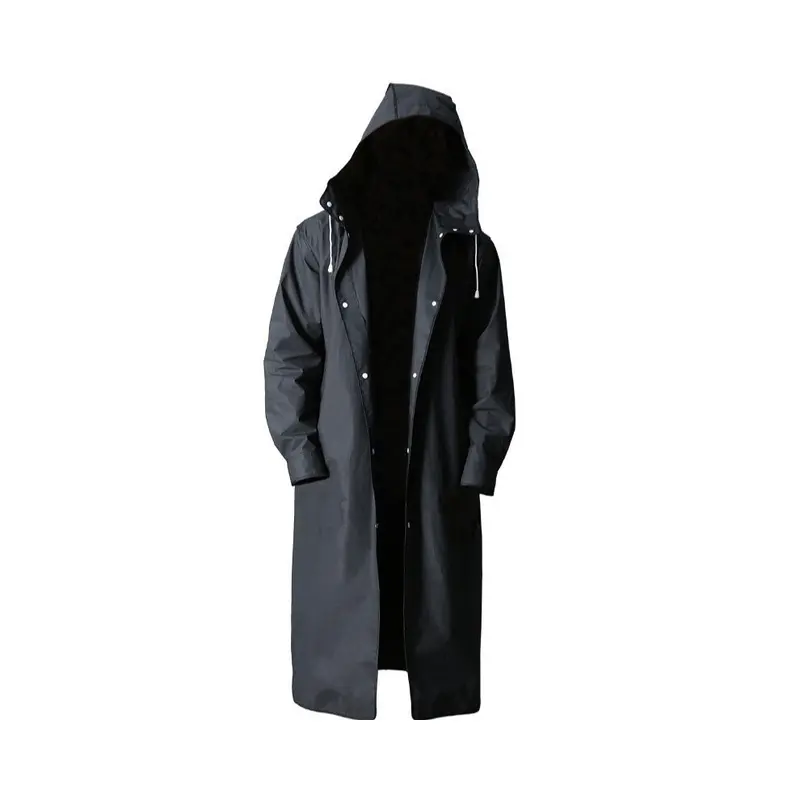 Mcboson Mens Black (L) Classic Raincoat Large