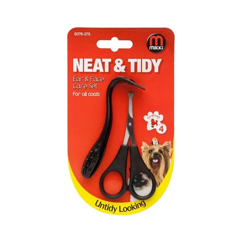 Mikki Neat & Tidy Ear & Face Care Set For Cats & Dogs (2 Pcs) Size 2