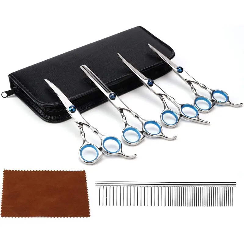 Limbo Dog Cat Grooming Scissors 6 In 1 Professional Pet Grooming Scissors Kit 6In
