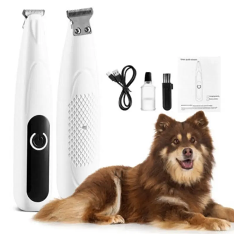 Thehotsale Rechargeable Hair Clipper With Led 3Cm W X 2.8Cm D X 16Cm H White/Light