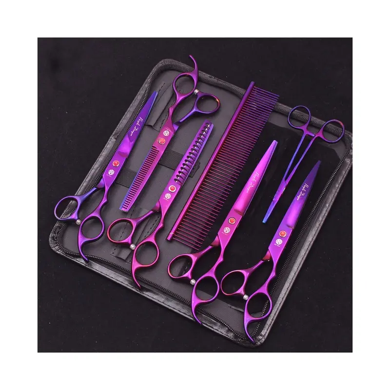 (Z3003 Zi 7P)7" Professional Pet Dog Scissors Stainless Steel Thinning Shears