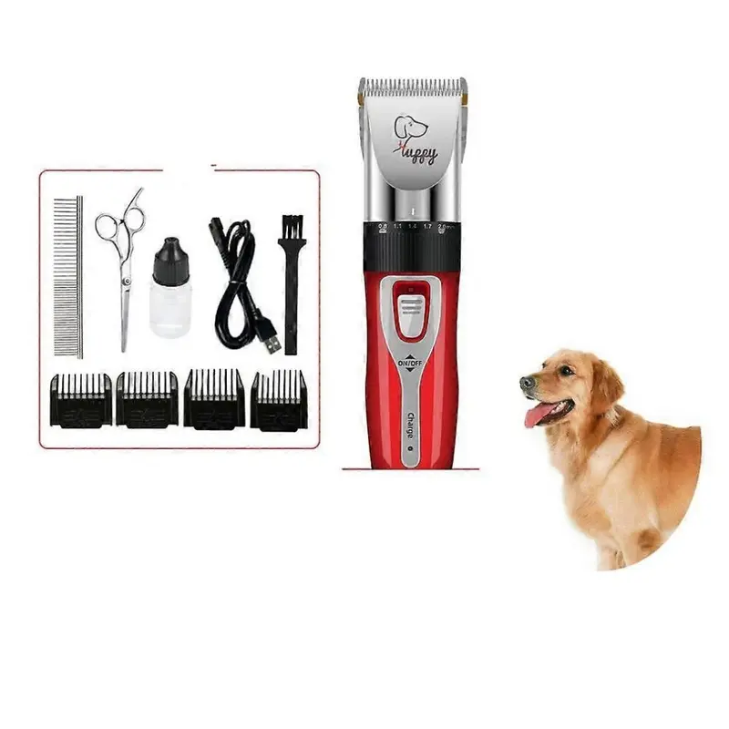 New (As Show, One ) Dog Shaver, Pet Pusher With Pedicure Head With Scissors Small