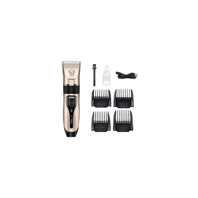 New Valtron Pet Clipper Low Noise Rechargeable Grooming Trimmer Gold Size 45