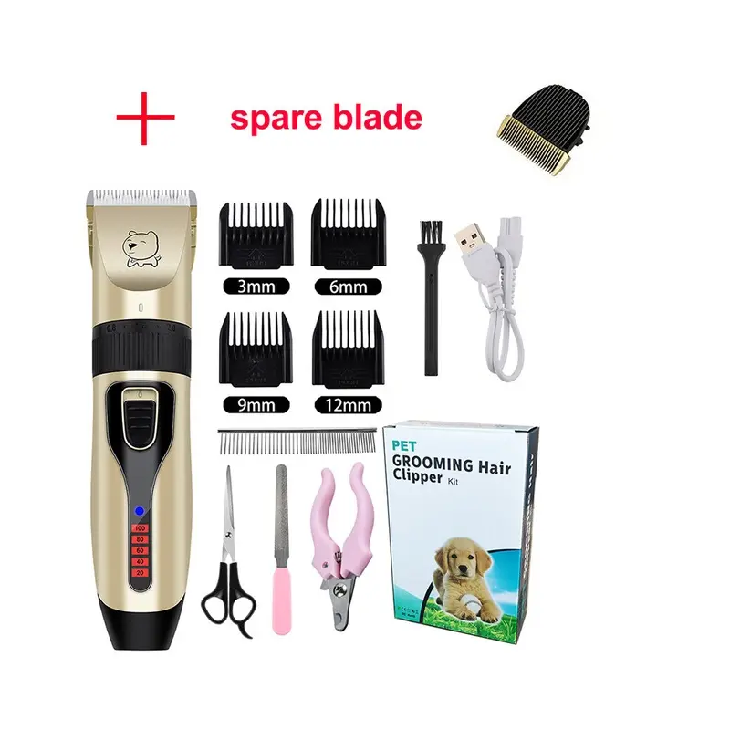(Digital Suit B)Electric Dog Clippers Professional pet hair clipper