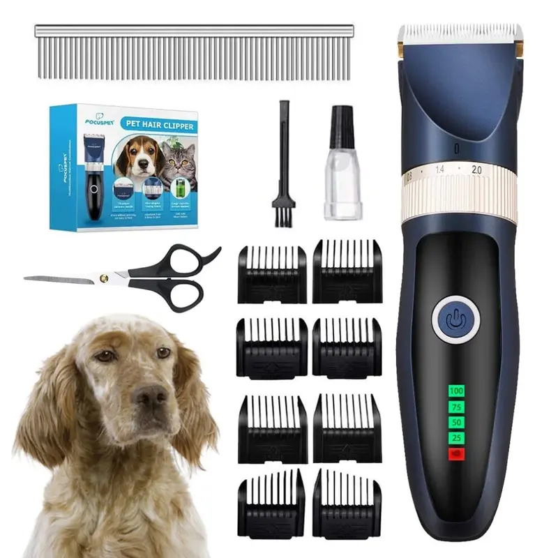 Bedee Cordless Pet Dog Clipper Grooming Trimmer Animal Hair Electric Shaver