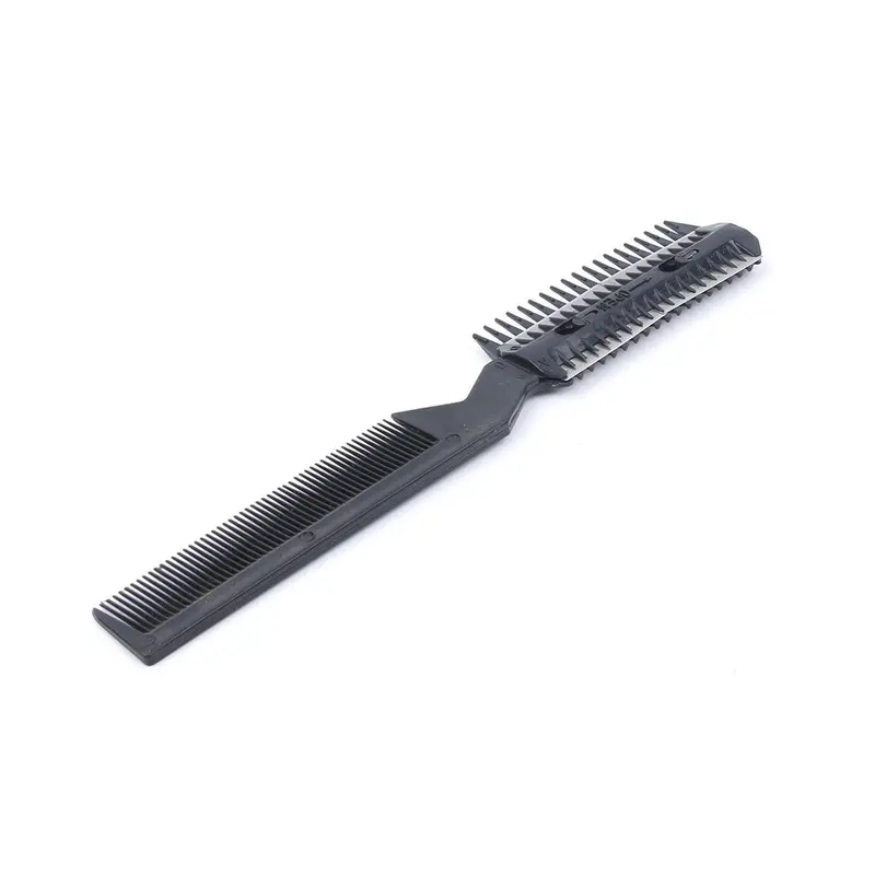 Black (Black) 1Pc Pet Dog Cat Hair Clipper Comb Cutting With Two Blades. Size 1