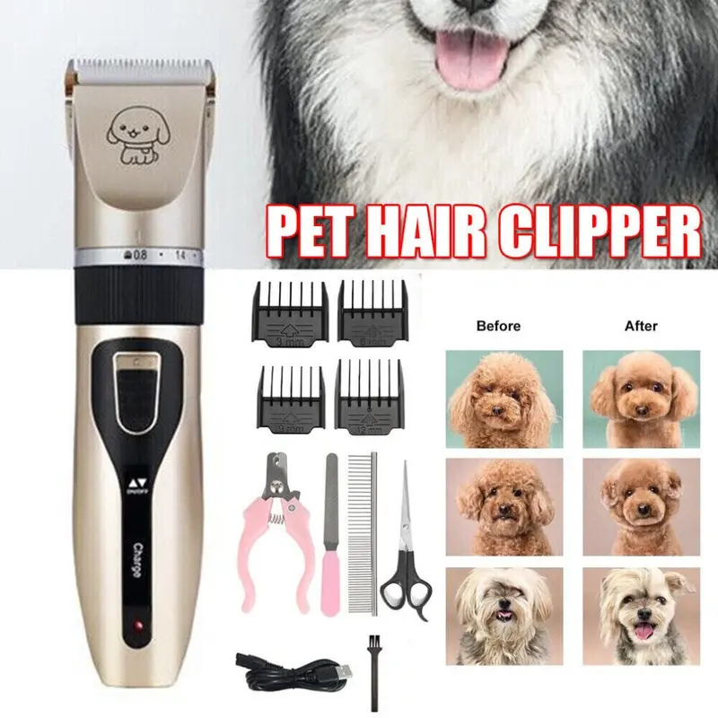Flemye Professional Pet Dog Grooming Clipper Thick Fur Hair Trimmer Electric Shaver